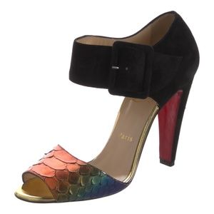 Christian Louboutin Trezotro Python Rainbow